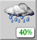 This Afternoon: A chance of rain. Cloudy, with a high near 47. Southwest wind around 10 mph, with gusts as high as 25 mph. Chance of precipitation is 40%. New rainfall amounts between a tenth and quarter of an inch possible. This Afternoon: Chance Rain